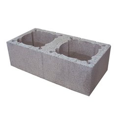 Komínová tvárnice 770 x 380 x 245mm ∅ 290 mm - dvouprůduchový komín