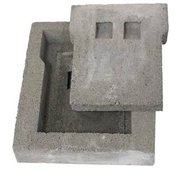 Komínové dvířka betonová B2 dvoudílná 258 x 224 mm